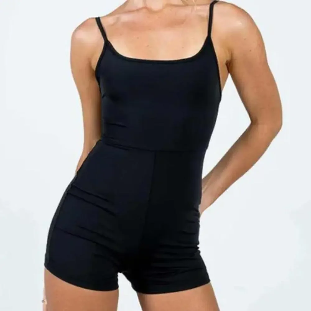 Princess Polly Janea Workout Romper Black - Size US 4/AU 8 (NWT) - Picture 2 of 12